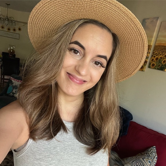 Straw Fringe Hat • Summer Hat • Fringe Hat • - Picture 3 of 3